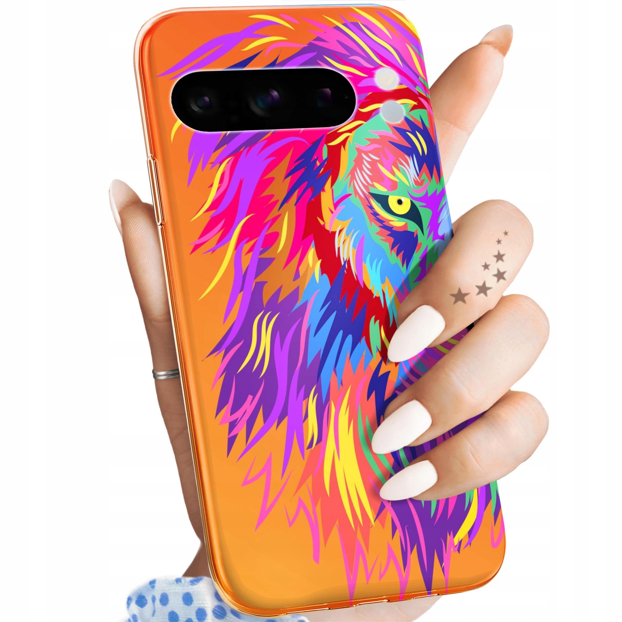 Etui Do Google Pixel 8 Pro Neonowe Neon Jaskrawe Obudowa Pokrowiec