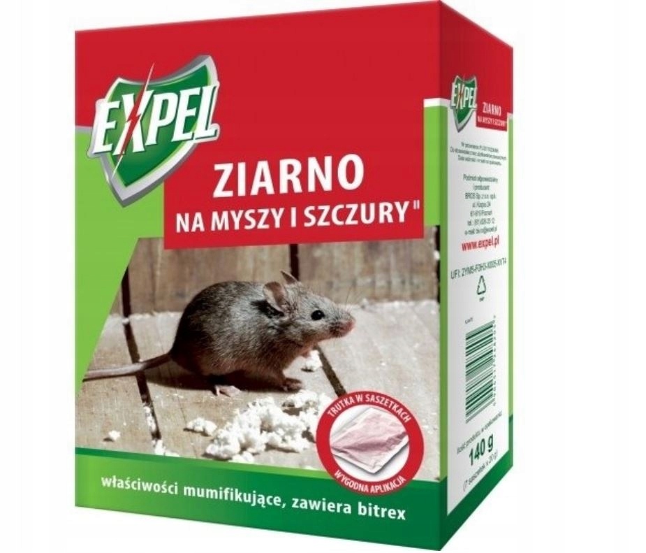 

Expel Zatrute ziarno na myszy i szczury 140g