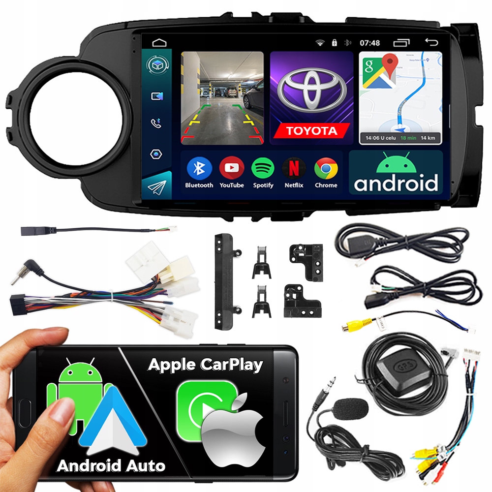 Autorádio Ncs RS-305 Toyota Yaris 3 III 2011-2020 Black Android