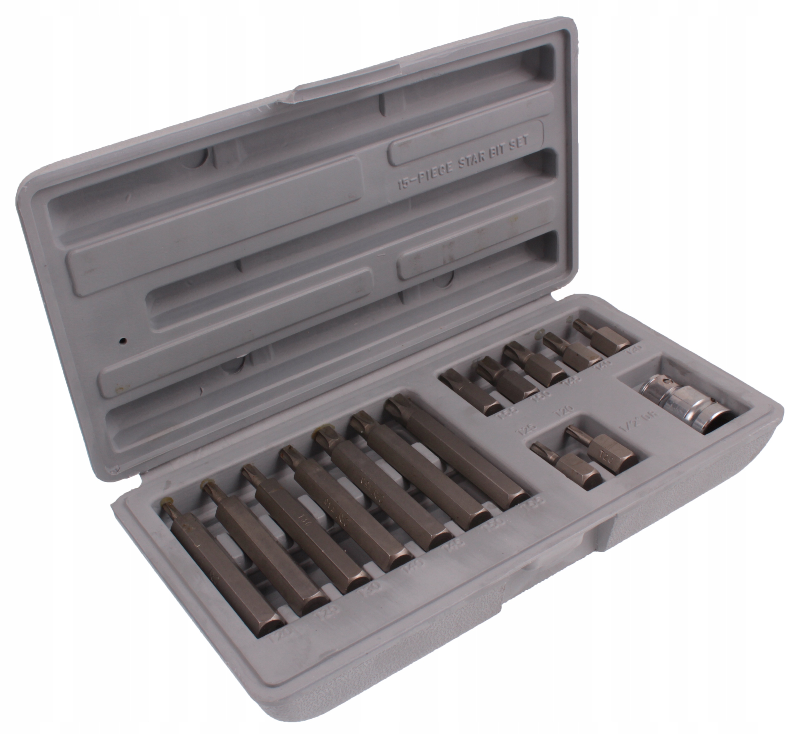 

Zestaw kluczy Torx T20-T55 nasadka Hex 1/2