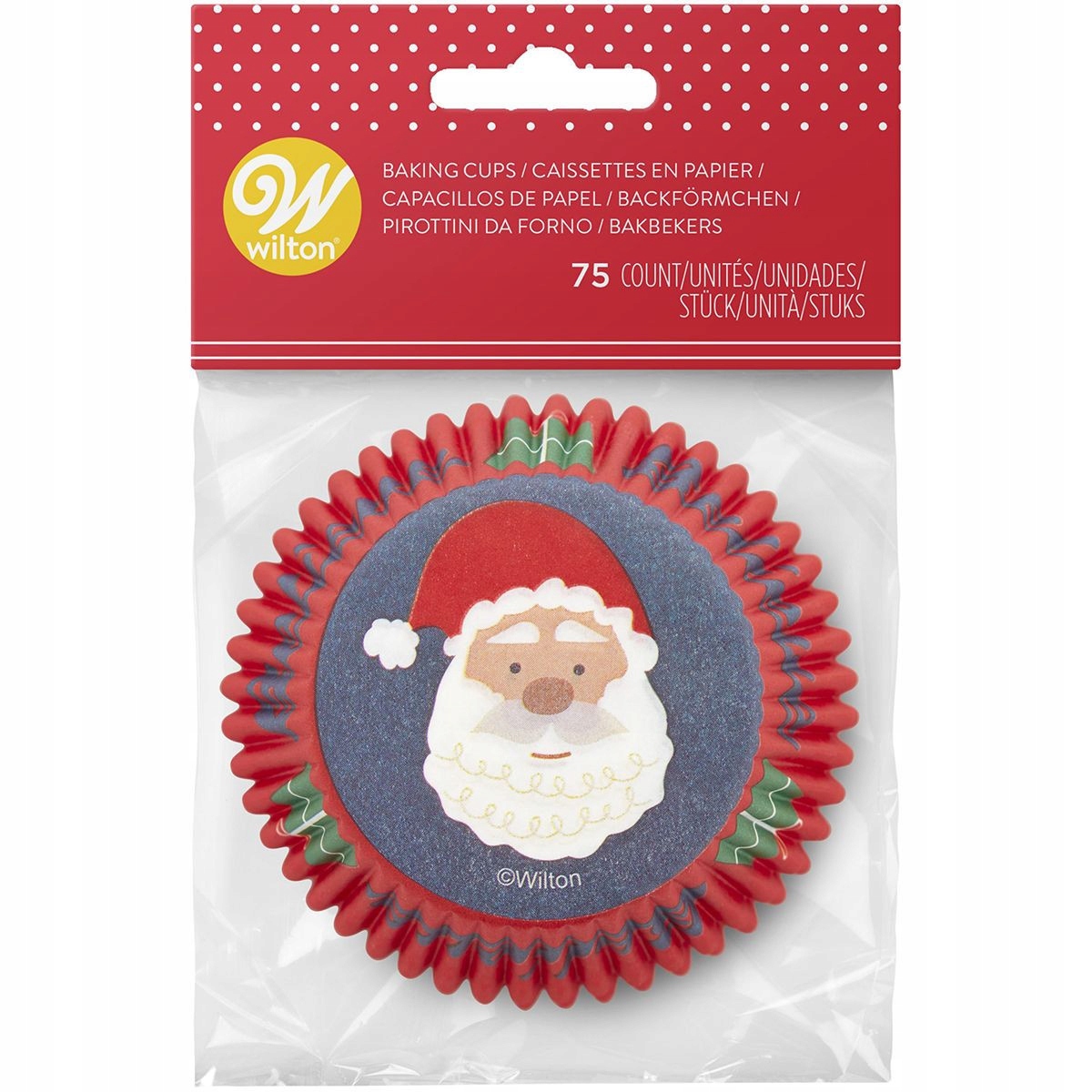 

Wilton Papilotki do muffinek Mikołaj 75 szt.
