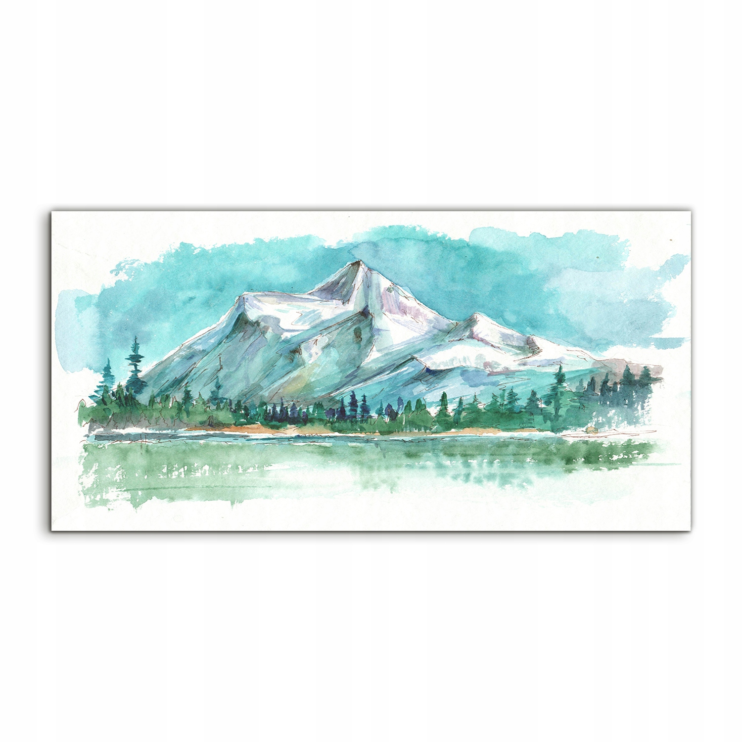 

Obraz akryl 140x70 z grafiką Krajobraz Góry Natura