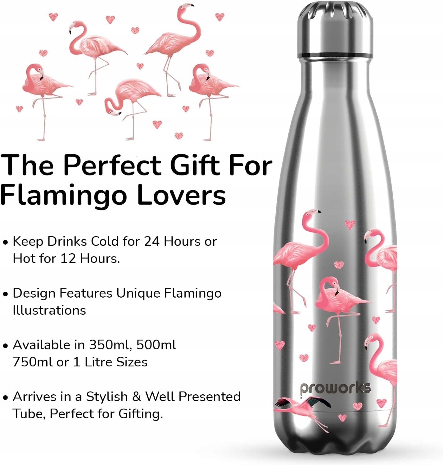 Butelka Proworks 750 ml termos FLAMING FLAMINGI W7 Kod producenta JOB1