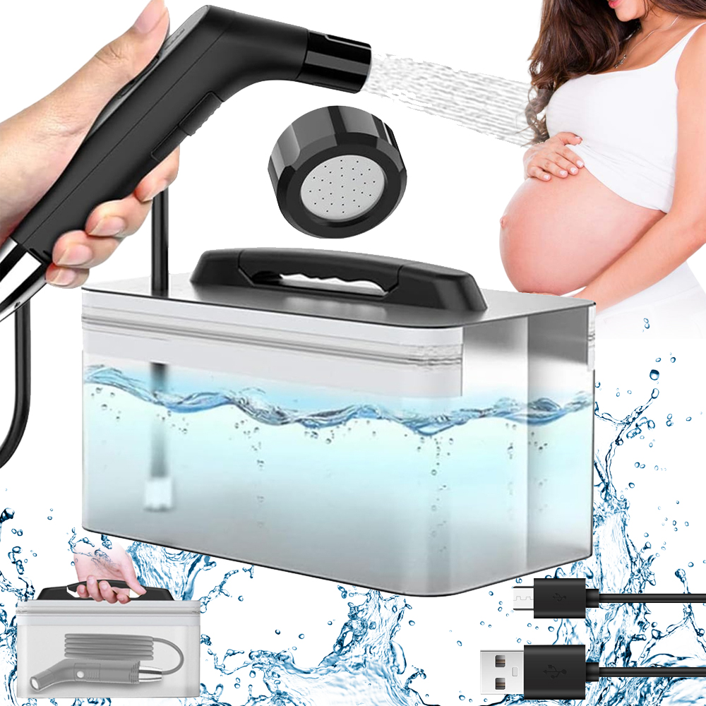 2.3 L Příruční Elektrický Bidet S Výkonnou Baterií 800 Mah Pro Intimní Hygienu