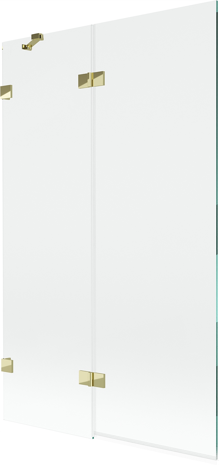 Mexen Lunar vanová zástěna dvoukřídlá levá 110 x 150 cm, transparentní, zla