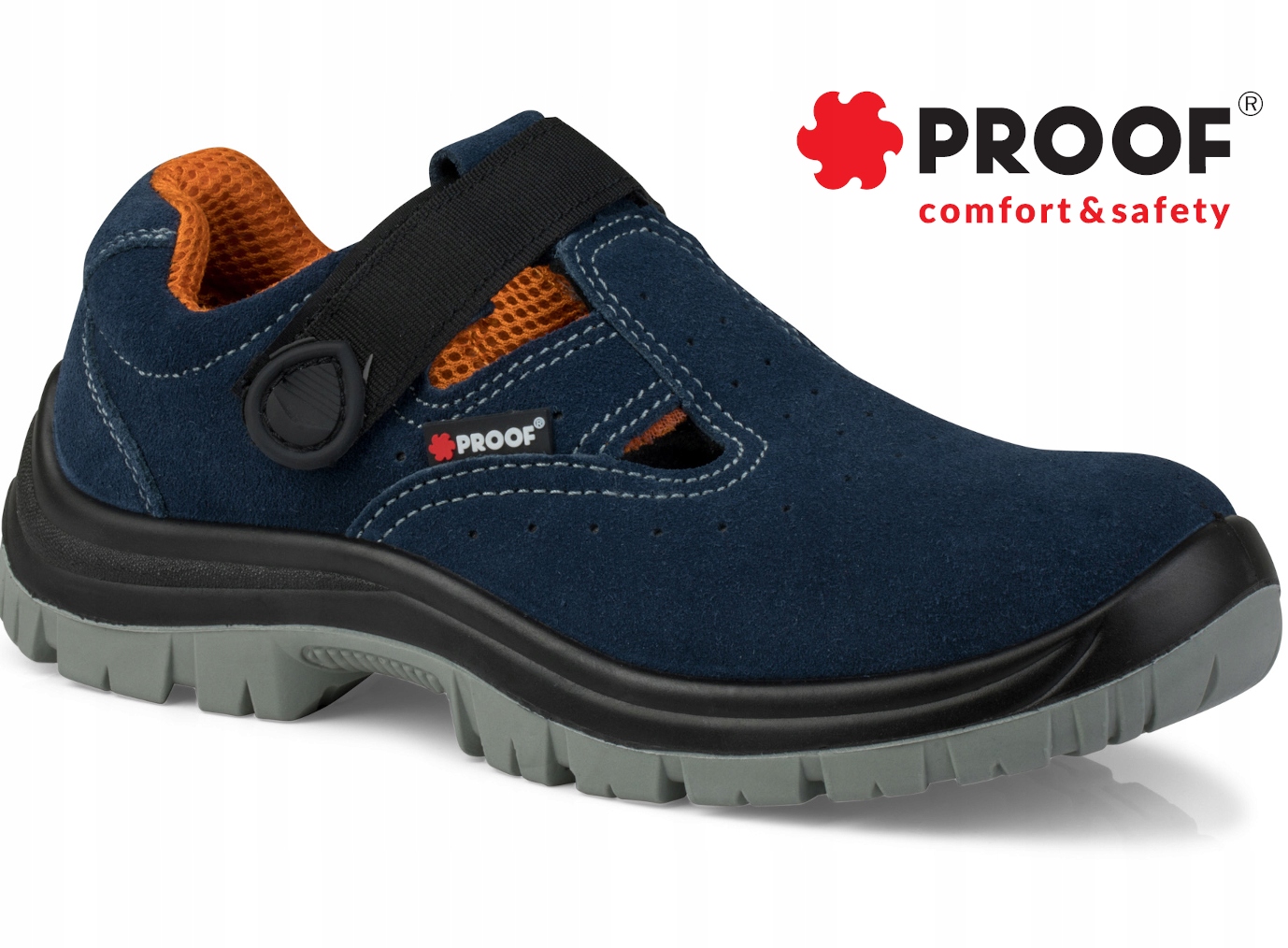 BUTY ROBOCZE MĘSKIE OCHRONNE BHP SANDAŁY NOSEK 47 Kod producenta 01-892