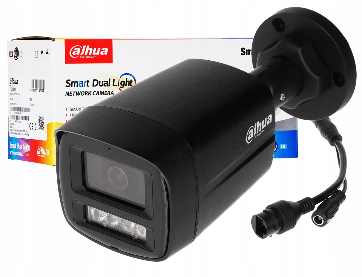 Kamera Ip 4Mpx IPC-HFW1439TL1-A-IL Black Smart Dual Light Dahua