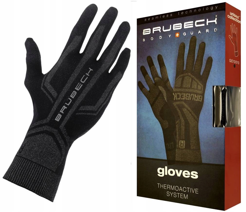 Motocyklowe Rękawiczki Termoaktywne Brubeck Rękawice Na Motor -L-XL
