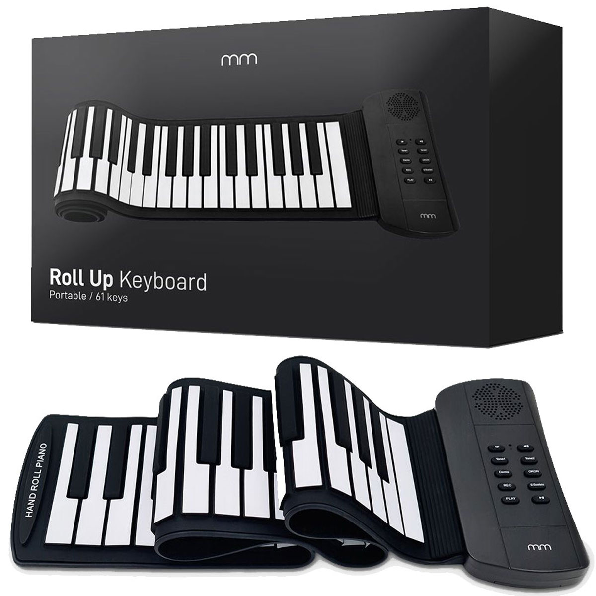 ZWIJANE PIANINO DLA DZIECI KEYBOARD ORGANY NAUKA GRANIA KLAWIATURA ZWIJANA Model MM - ROLL UP KEYBOARD