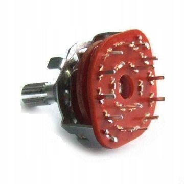 Przełącznik obrotowy PCB 5poz 2obwody (0201)