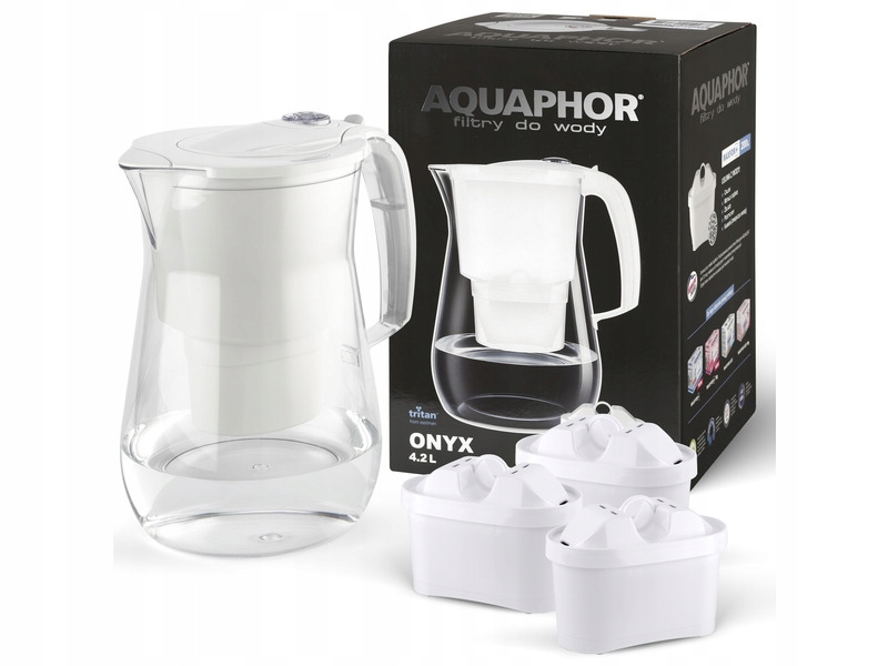 

Dzbanek filtrujący Aquaphor Onyx+3 wkłady B100-25