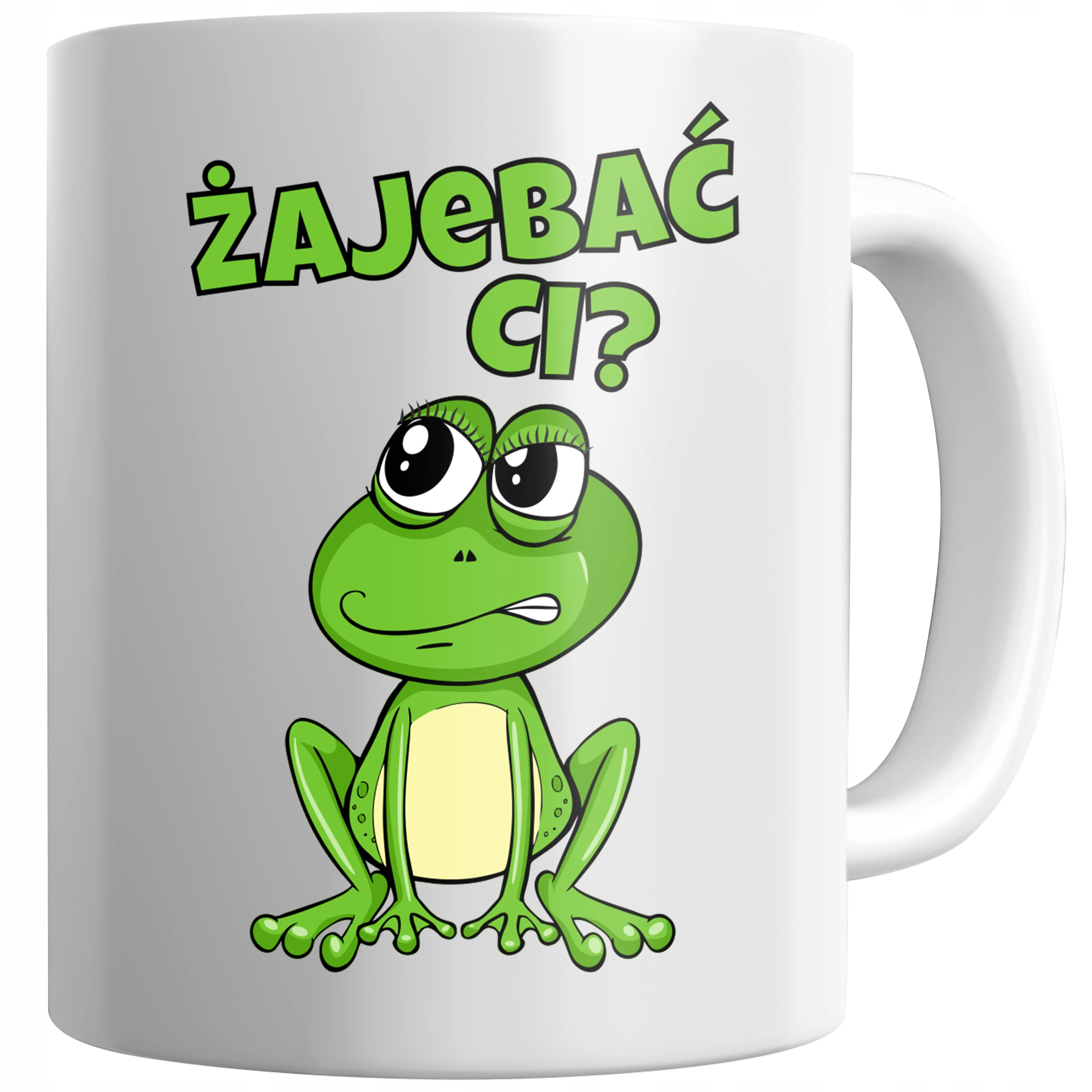

Kubek Śmieszny Zajebać CI Żaba Pudełko