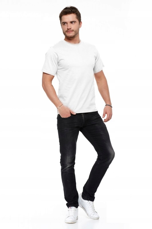 MORAJ podkoszulek T-SHIRT męski koszulka bawełna BIAŁA biały L