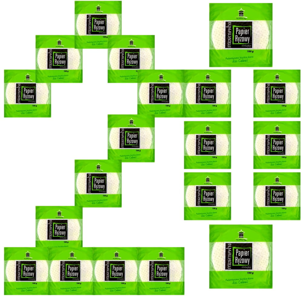 20x Papier Ryżowy Okrągły Bezglutenowy Do Sajgonek i Spring Rolls 100g HofA