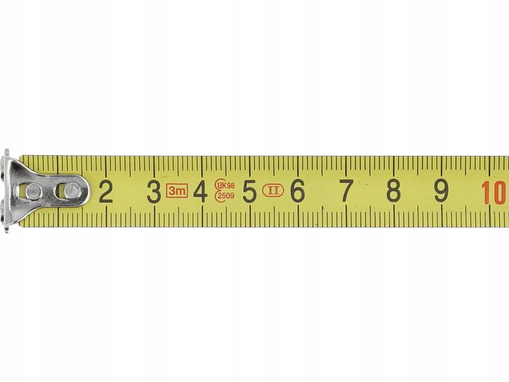 MIARA ZWIJANA MIARKA 3m x 16 mm METRÓWKA Z BLOKADĄ Długość 3 m