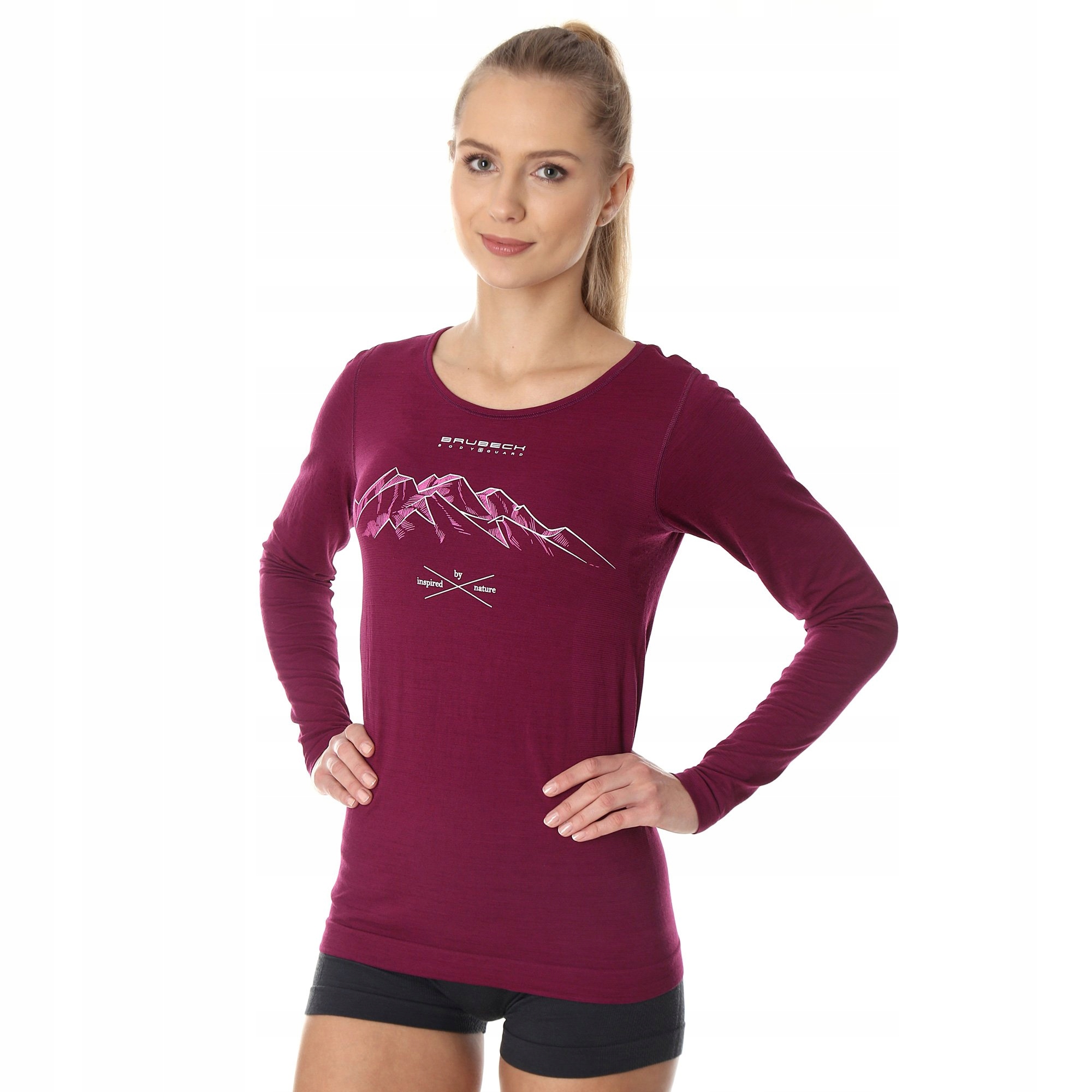 Koszulka damska Brubeck OUTDOOR WOOL PRO Merino XL