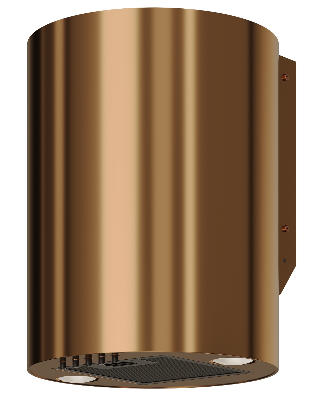 Okap kuchenny do zabudowy Ścienny Tuba 31cm Maan Elba Mini WPB431 Miedź Led