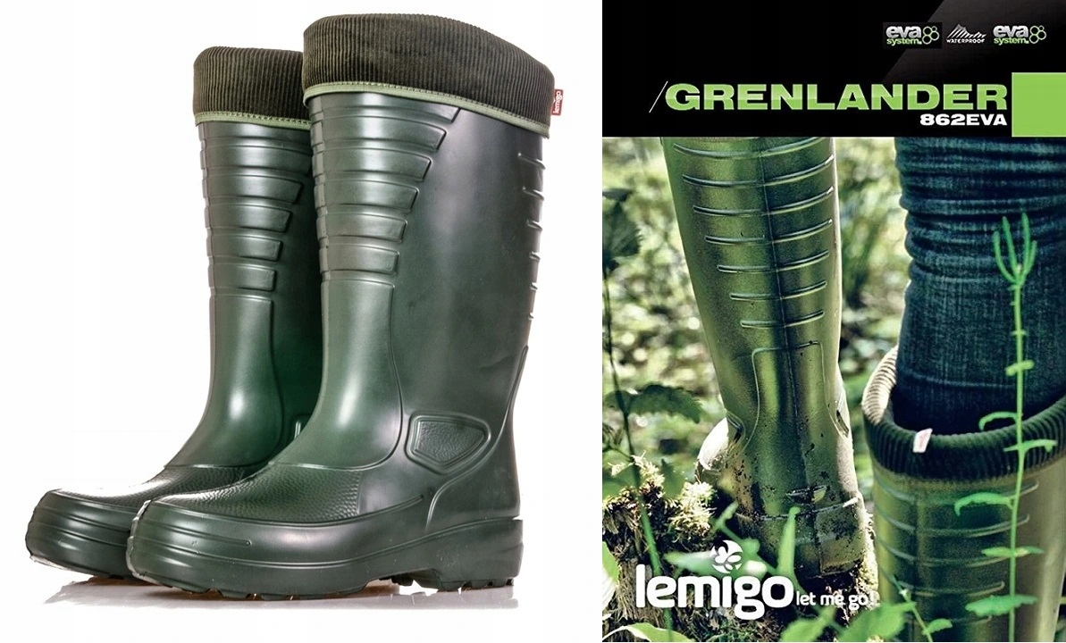 Kalosze Gumofilce Ocieplane Lemigo Grenlander r.42 Oryginalne opakowanie producenta folia