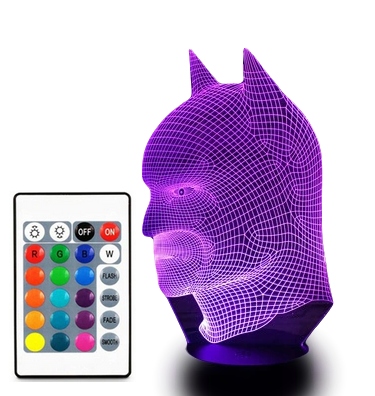 3D LED USB LAMPA DARČEK BATMAN FILM NIGHT LIGHT