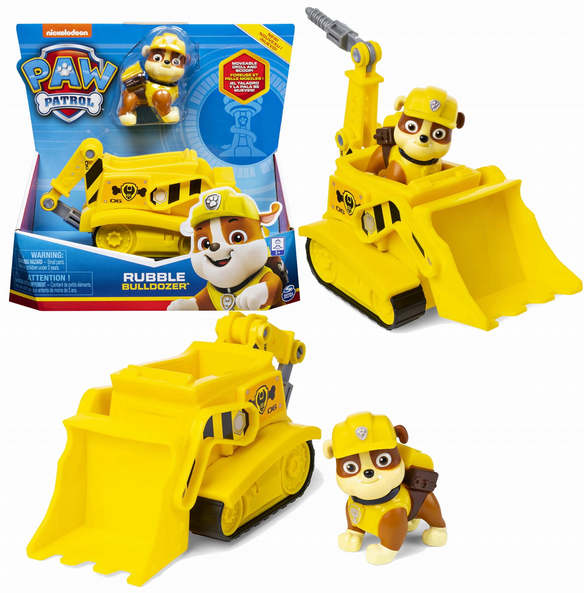 

Psi Patrol Rubble Figurka Pojazd Spychacz Buldożer