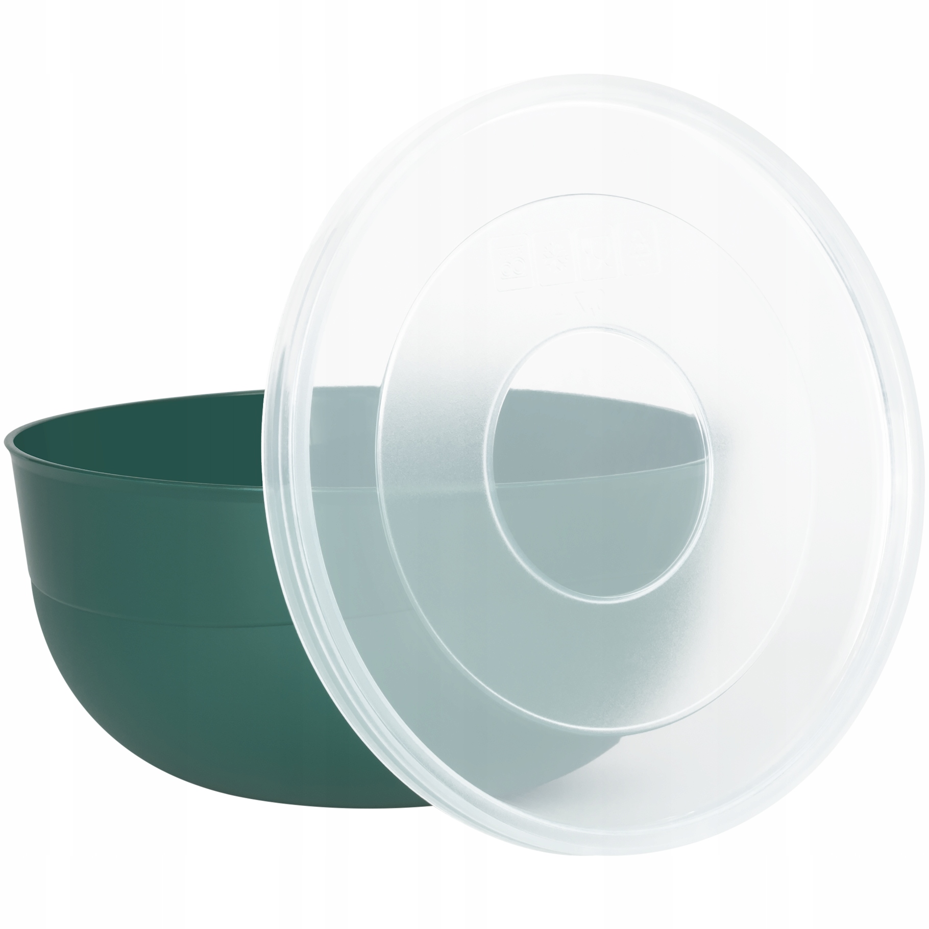 MISECZKA MISKA KUCHENNA PLASTIKOWA DO ŻYWNOŚCI Z POKRYWKĄ 0,7L 14CM ZIELONA Pojemność 0.7 l