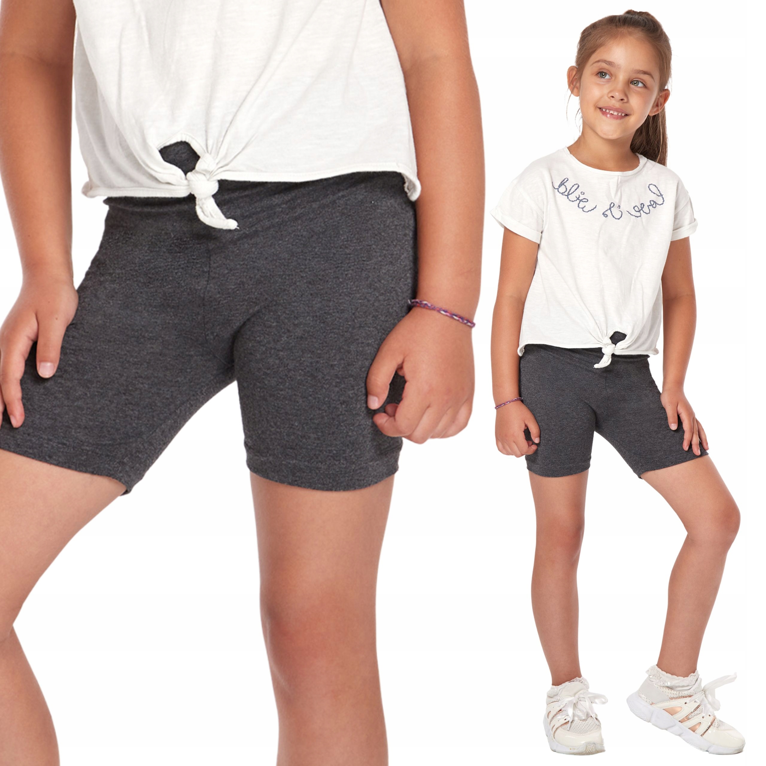 

Dziewczęce Legginsy 1/2 Krótkie Szorty Kolarki 122