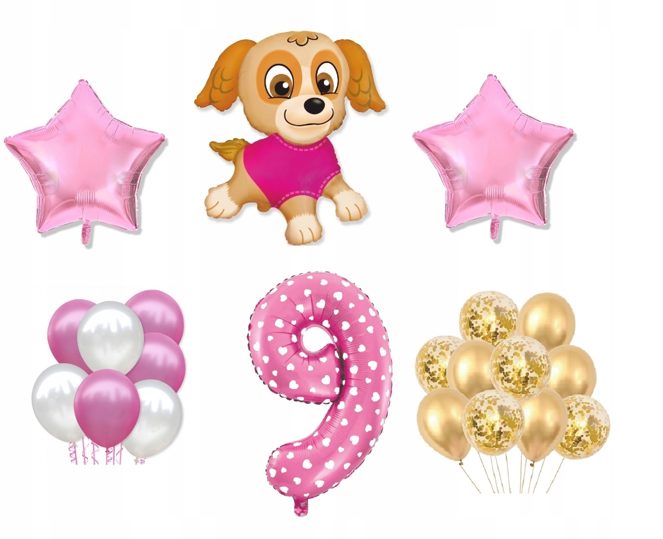 

Mini Zestaw Psi Paw Patrol 9 Urodziny Balony