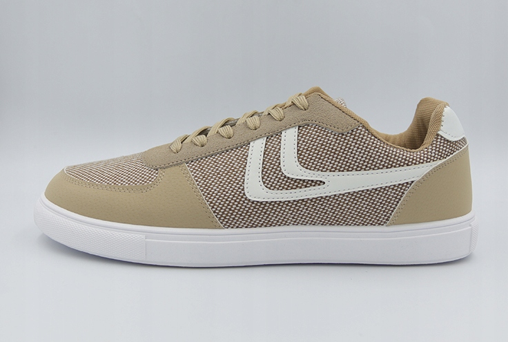 BUTY SPORTOWE TRAMPKI DAMSKIE BIAŁA PODESZWA BEŻOWE SNEAKERSY Rozmiar 37