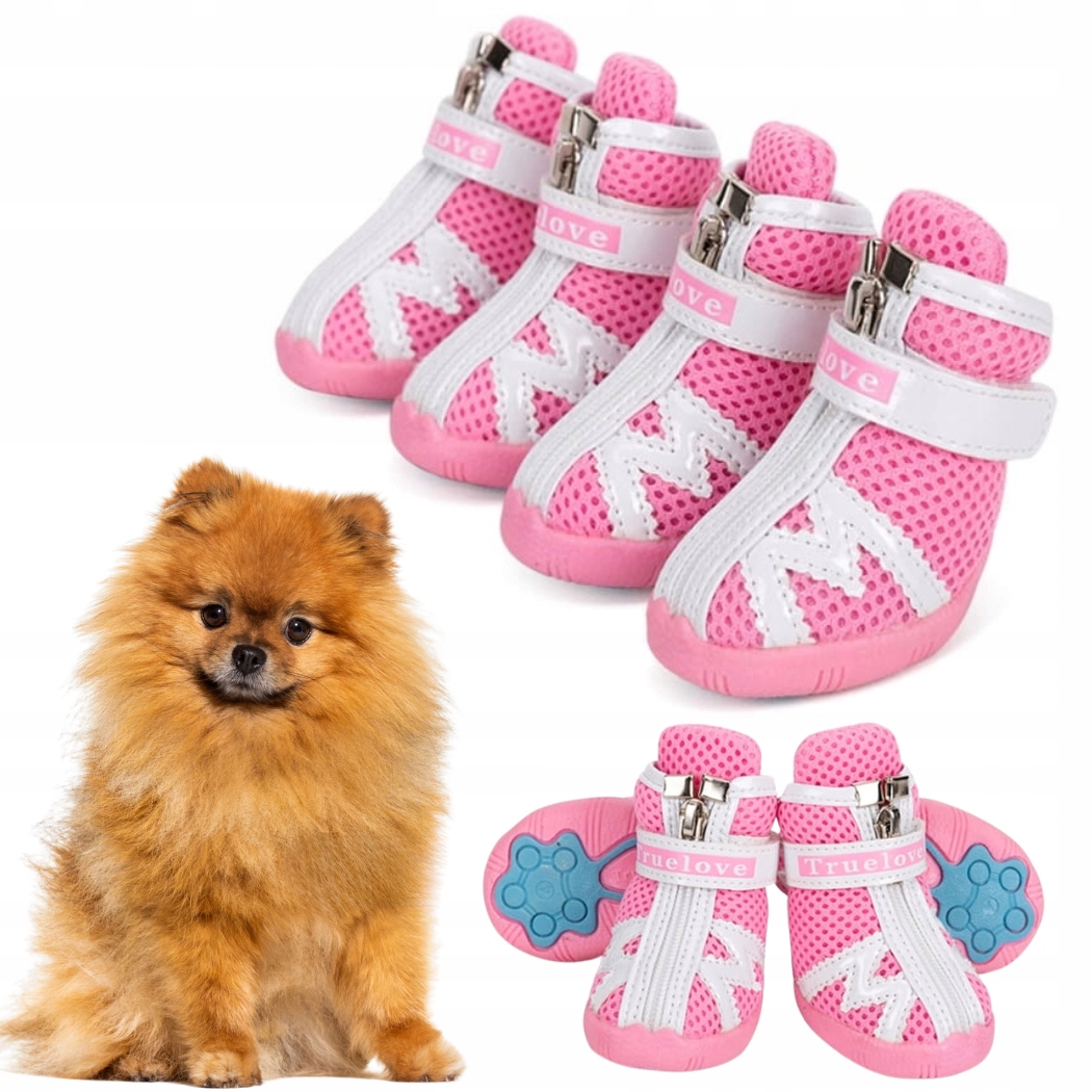 Levně Lehké Ochranné Boty Pro Malé Psy Truelove Protection XXS-1 2,5 CM, Růžové