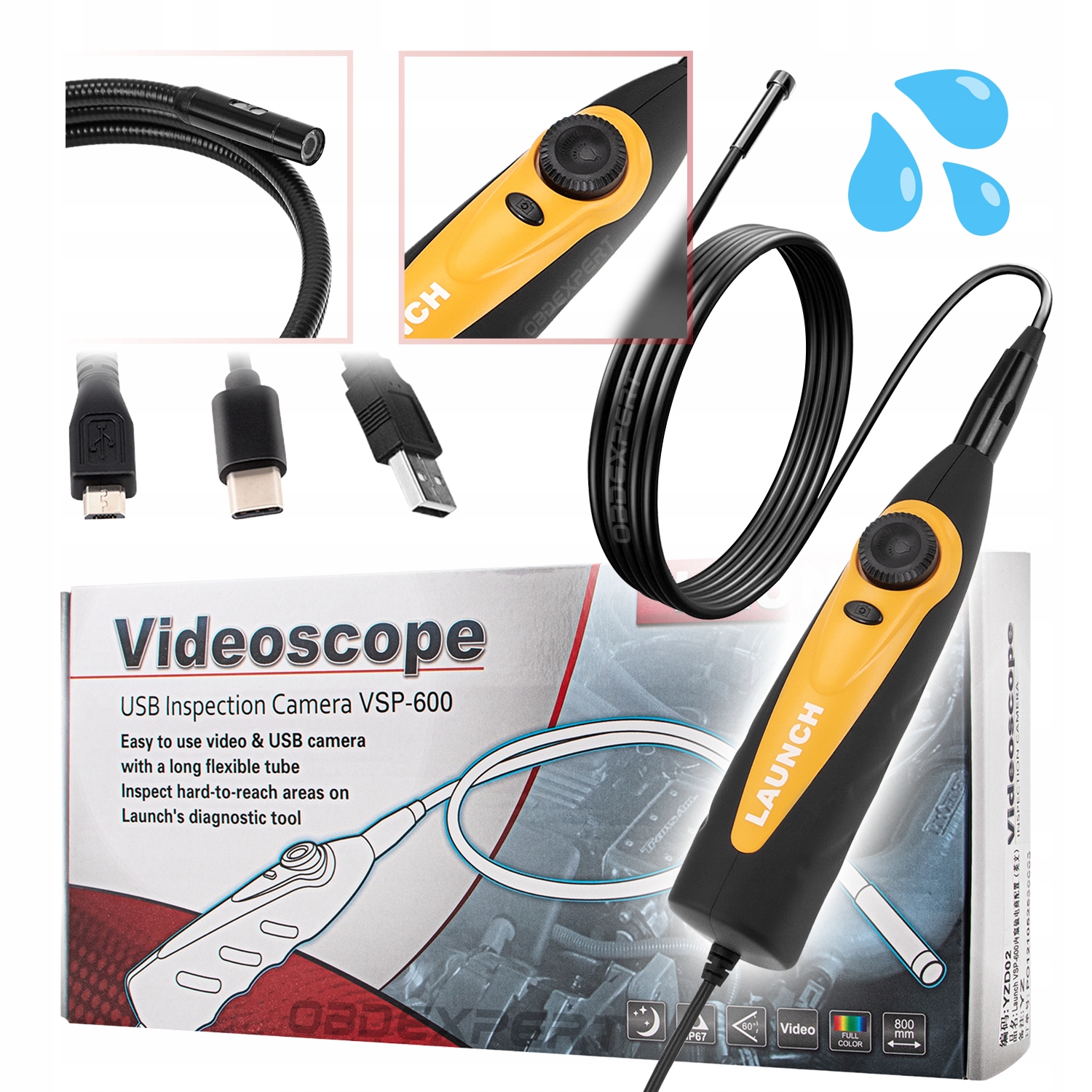 Launch Videooskop VSP600 Usb X431 Kamera Led bez ovládačov