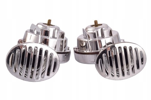 FANFARA KLAKSON TRĄBKI FANFARY SYGNAŁ TRĄBKA CHROM Producent Kengo