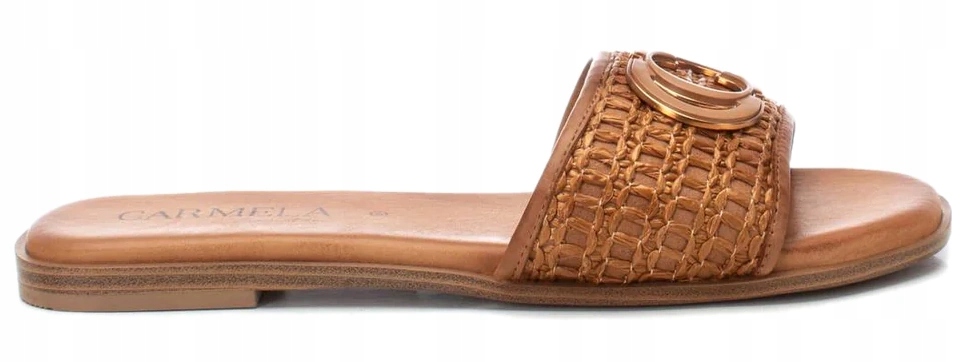 Carmela hnědé dámské kožené nazouváky pro každodenní nošení, velikost 38