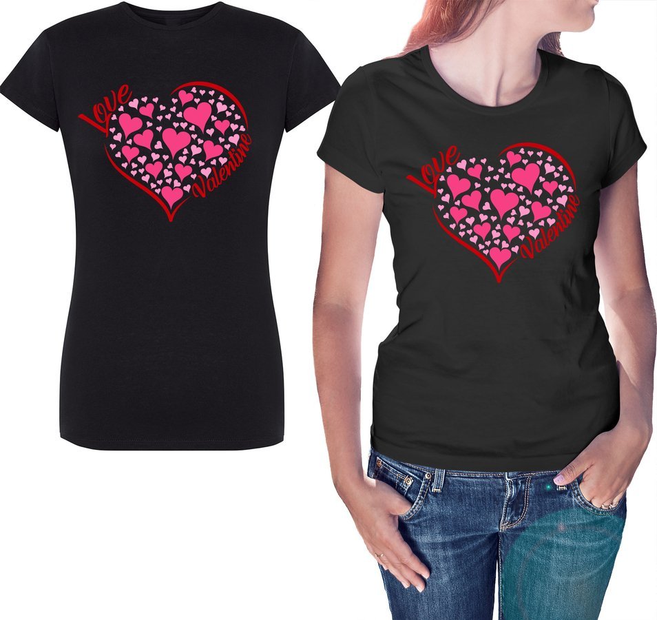 

Koszulka dla niej Love Valentine, czarna S