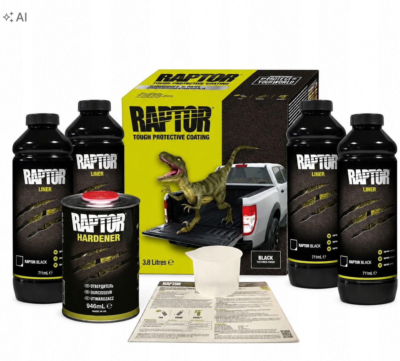 Raptor Čierna Sada 4KS Tužidlo
