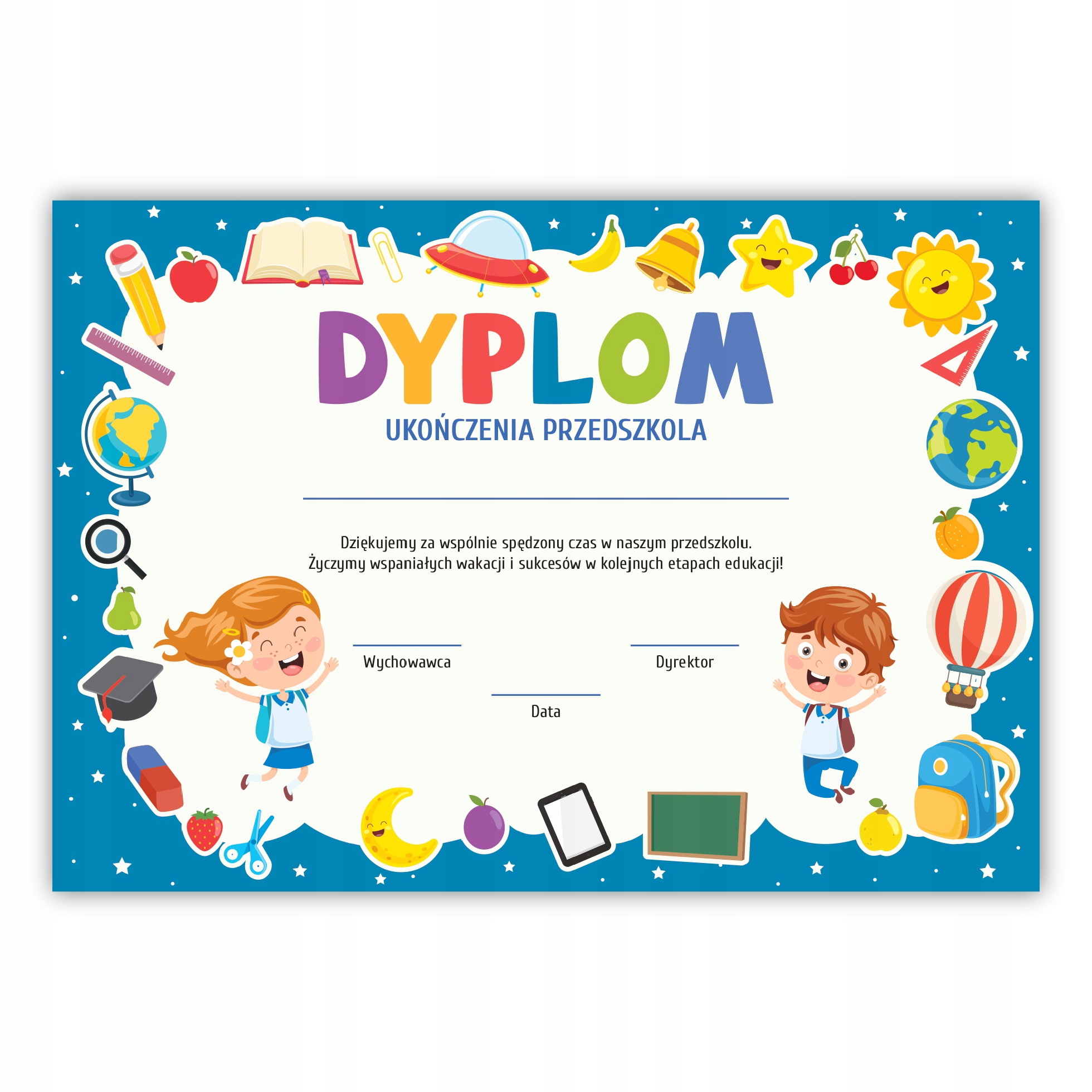 

Dyplom ukończenia przedszkola wz. 23