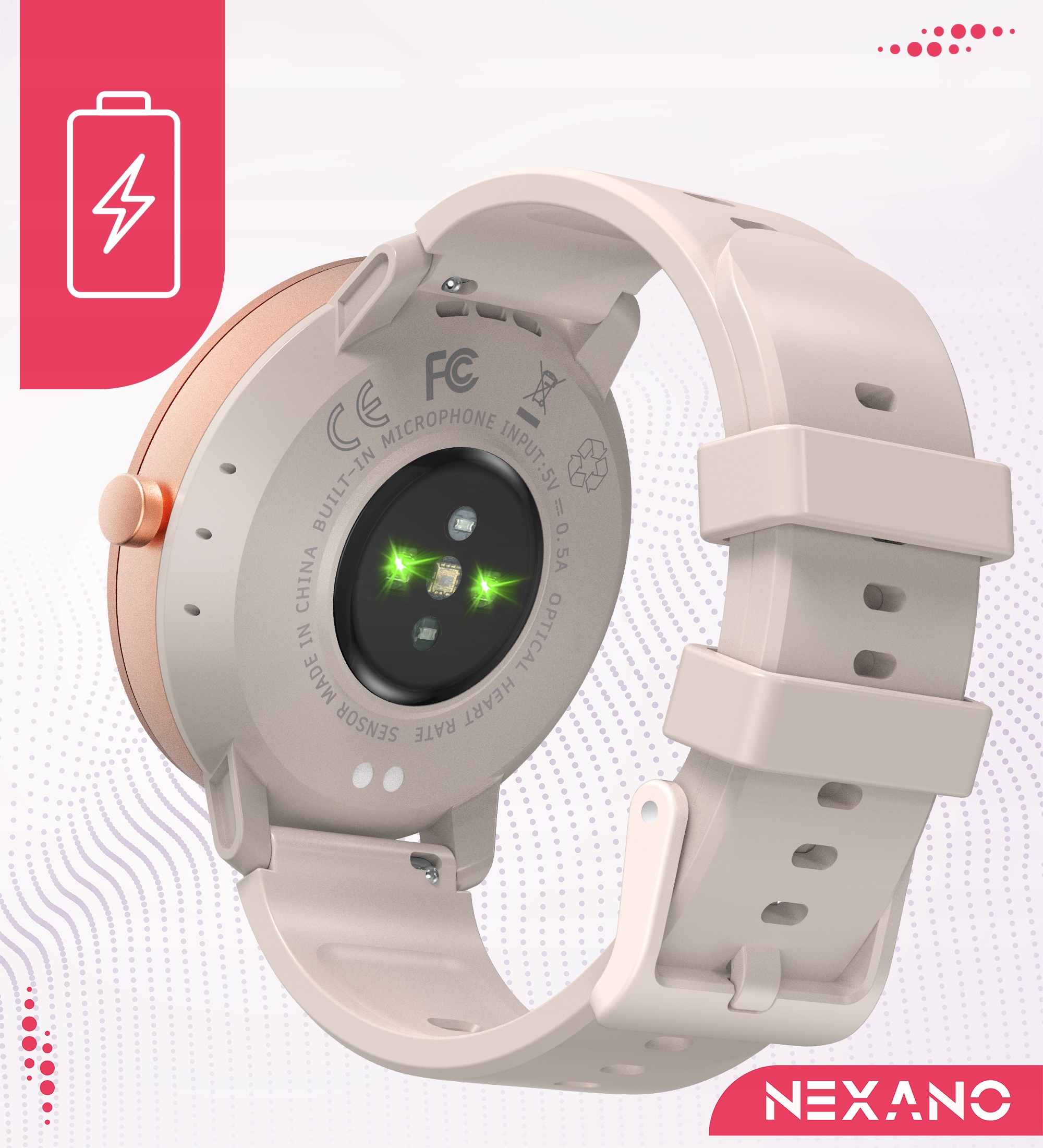 SMARTWATCH DAMSKI WODOODPORNY ZEGAREK MENU PL GPS AMOLED PULS SPORT 4 PASKI Materiał paska guma
