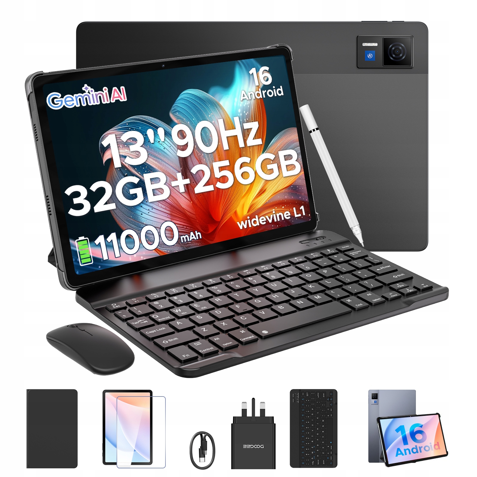 Doogee Tablet U13 FHD+13“Android16 32+256GB 11000mAh 2.2GHz 90Hz/13MP/BT5.0