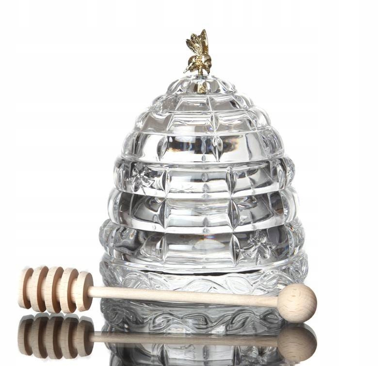 

Pojemnik na miód ul niedźwiadek bohemia kryształ