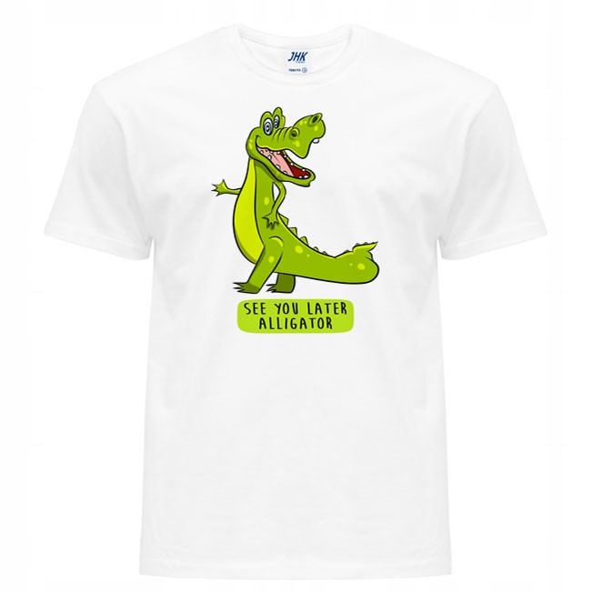 

Zabawna koszulka męska see you later alligator XXL