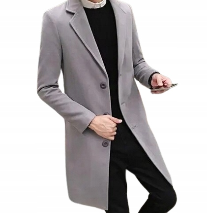 NOWY MĘSKI PŁASZCZ