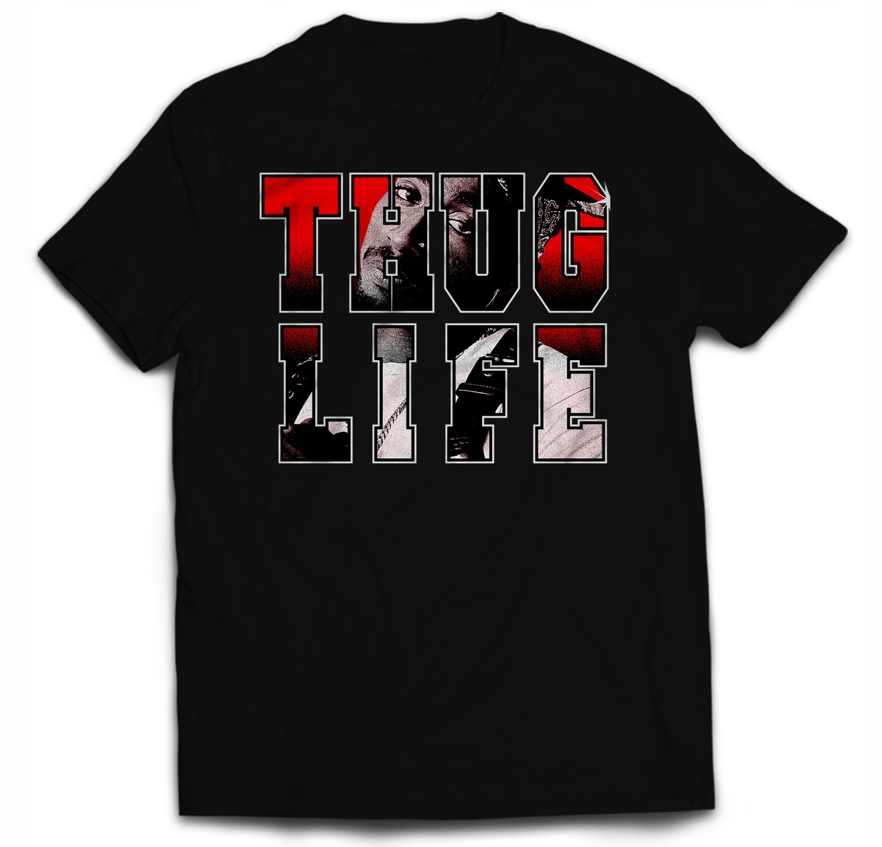 

Raper Shakur 2PAC Thug Life Dla Fana Rapu L