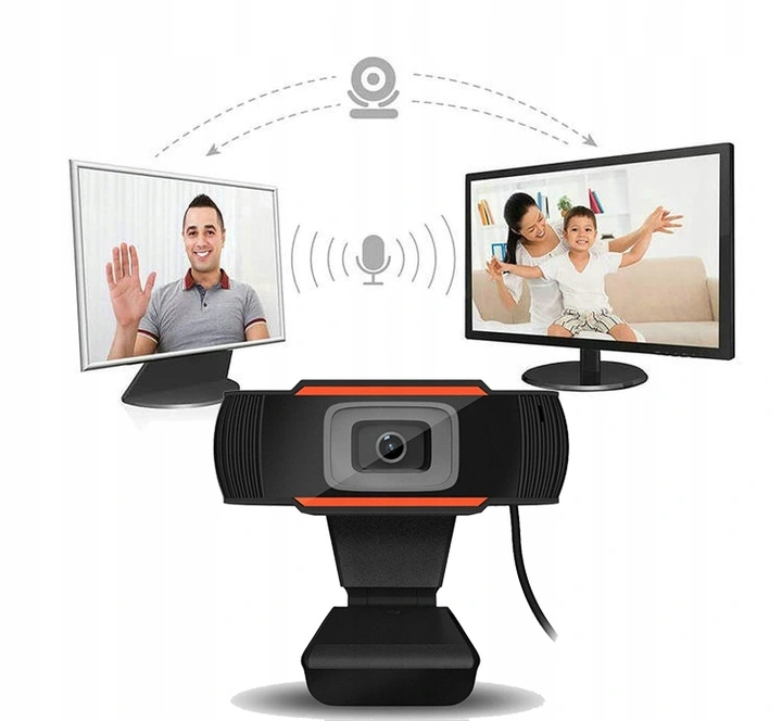 KAMERA KAMERKA INTERNETOWA NAUKA ZDALNA MIKROFON WEBCAM SKYPE LEKCJI 720p Model 6001619