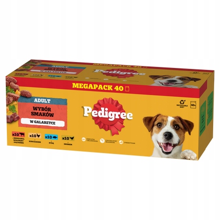 Levně Pedigree Pedigree Vlhké Krmivo pro dospělé psy v želé Mix Chutí (z)