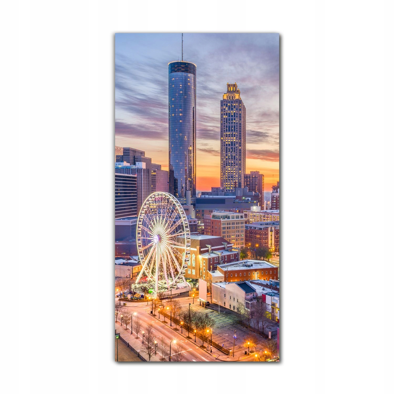

Foto ścienne szklane 70x140 cm Usa panorama miasta
