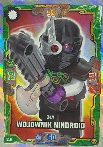 Lego Ninjago Karta Odblaskowa Seria 6 nr 119