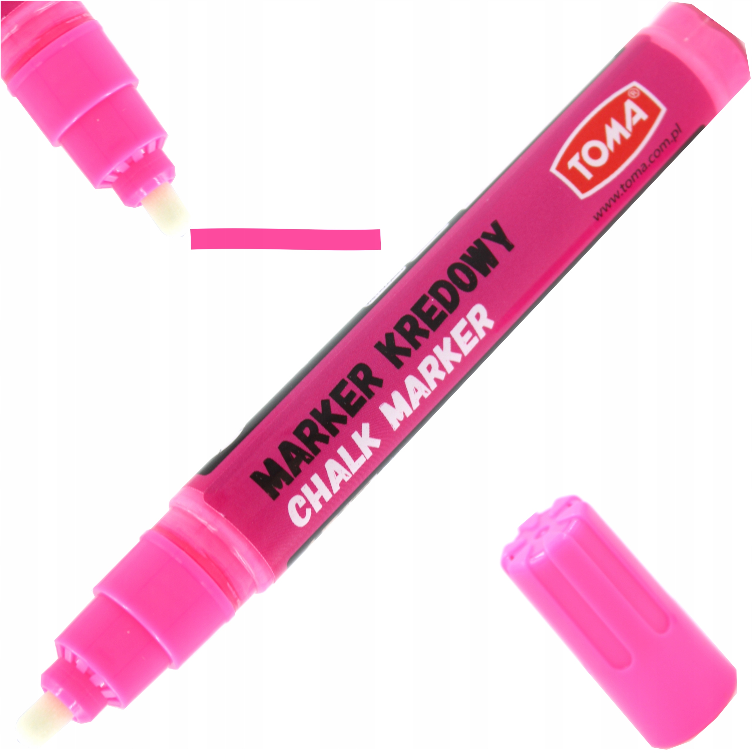 Pisak Marker kredowy TOMA pastel różowy 10 sztuk EAN (GTIN) 5901133292827
