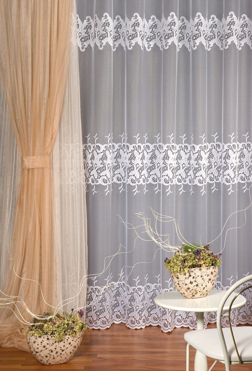 Mg Záclona 45210 Bílá 300x250 cm hotová s páskou M