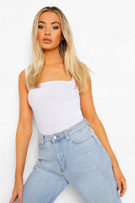 BOOHOO BODY BIAŁE KLASYCZNE CASUAL BASIC 40 L 1AAA