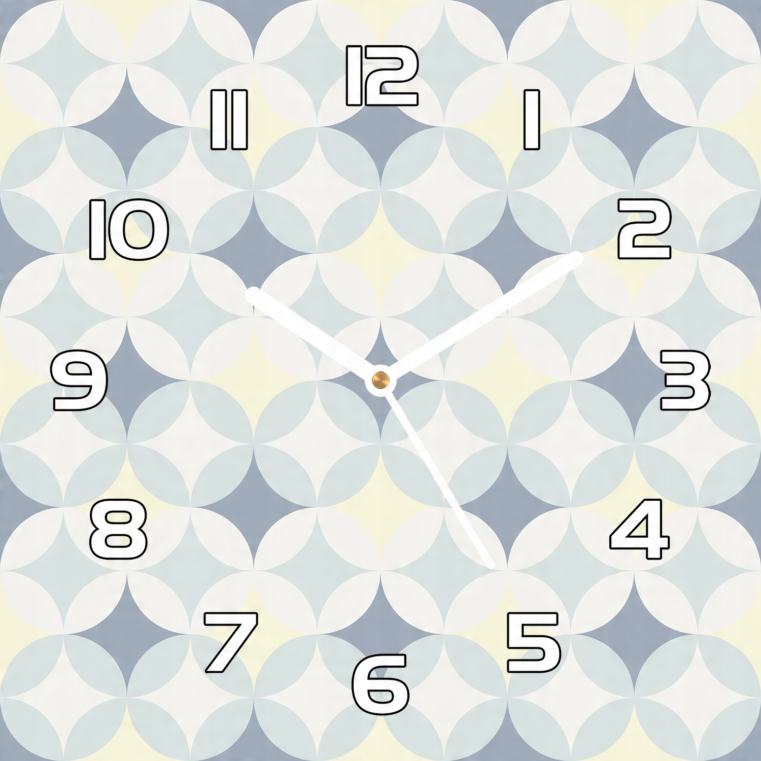 

Zegar szklany Retro geometryczna tekstura 30x30 cm