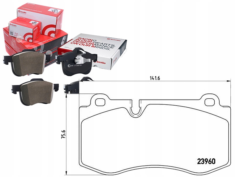 Brzdové Destičky Mercedes W221 S-klasa 05 Brembo Sada pro řidiče #35